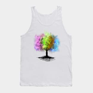 Abstract season tree Tank Top